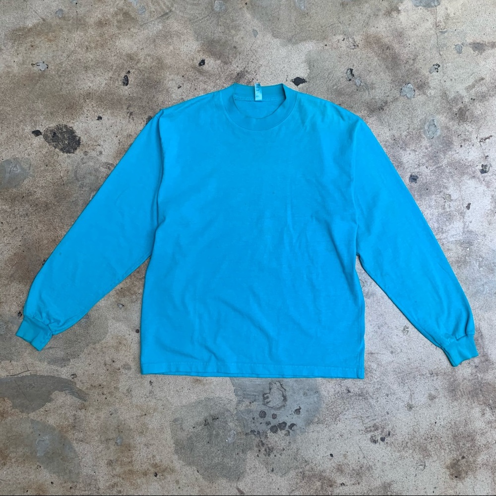 american apparel aquamarine mockneck shirt 💕